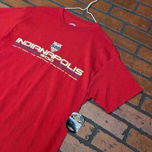 Cadre Men's M NWT Red 2007 Indianapolis 500 Short Sleeve Graphic Tee